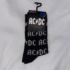 AC/DC Black and White Logo Socks